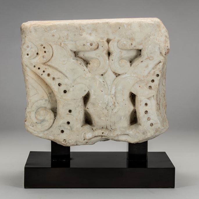 Pair of North African Marble Fragments | MasterArt